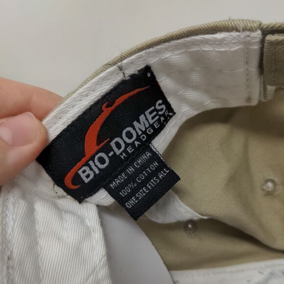 Biloxi Beach Mississippi Strapback Hat Tan OSFA Embroidered Bio-Domes - Picture 7 of 7